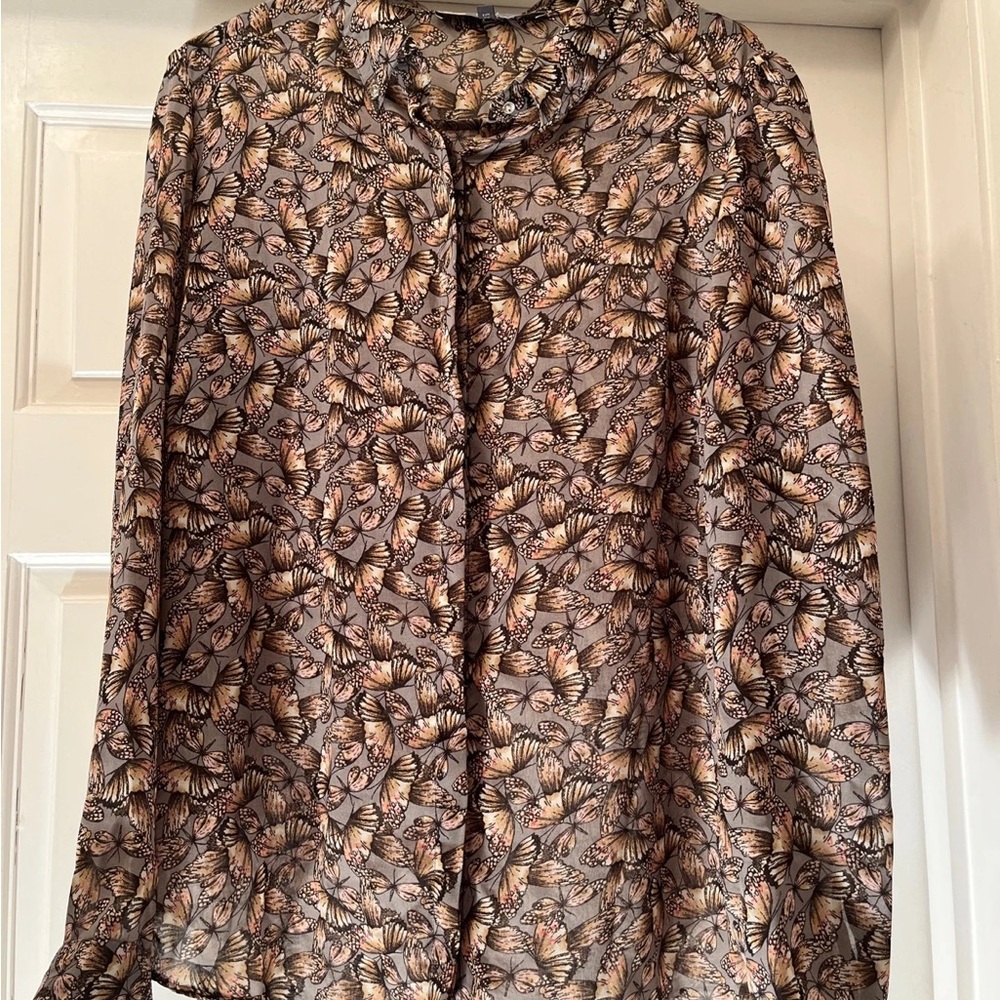 Butterfly Print Women's Top